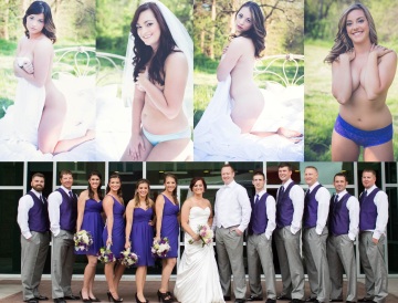 bride gets all but one of her bridesmaids to join in a sexy boudoir shoot (album in comments)