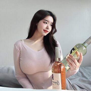 busty wine girl