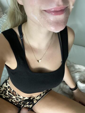 your pov after finishing on my teen face (:
