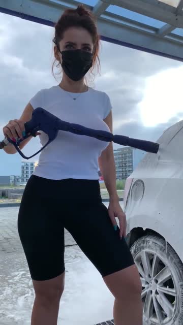 at the car wash [gif]