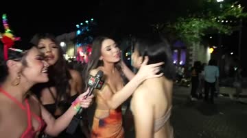 trying different lips on the street