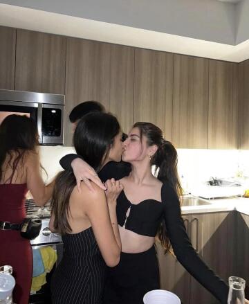indian girls kiss at party