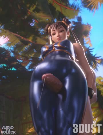 chun-li's thighjob super art (threedust, volkor) [street fighter]