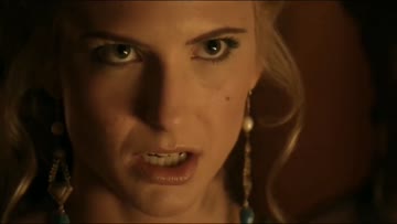 gladiator takes a slave girl while nobles look on