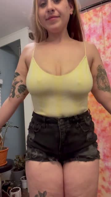 braless and bouncy