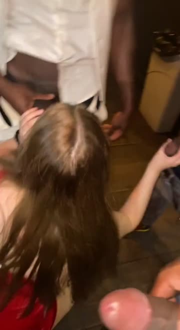 sucking off every bbc outside the club