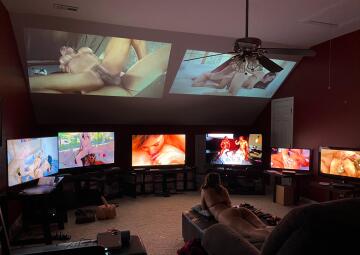 the ultimate gooning cave. do you want to join us? 😈