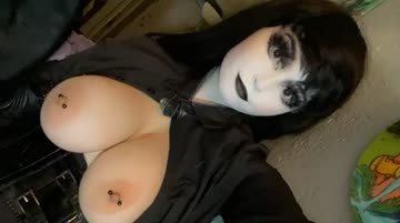 happy tiddy tuesday from a slutty lil trad-goth☆ would you start with my tits, or something else~?