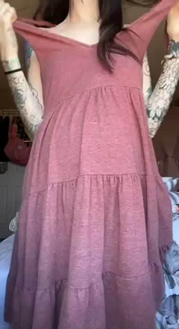 i think my dress looks better on the floor..