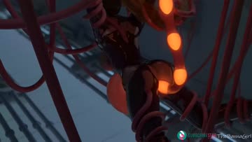 samus getting filled with tentacle eggs (thebananagirl)