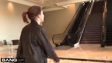 flashing her pussy in a restaurant