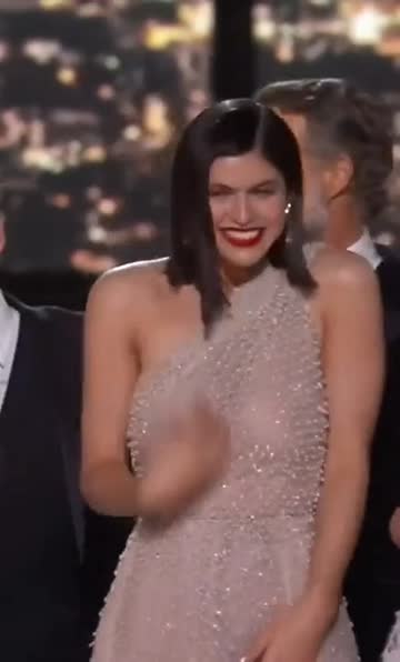 alexandra daddario was practically topless on stage in that outfit
