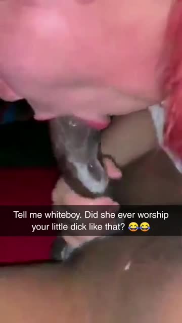 she's worshipping your bbc bully