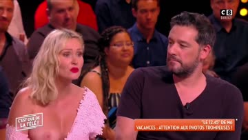 tatiana laurens tits exposed on live tv