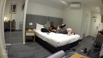 rimming a strangers ass while hubby is at home!