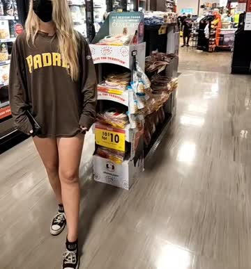 serving snacks on aisle 5