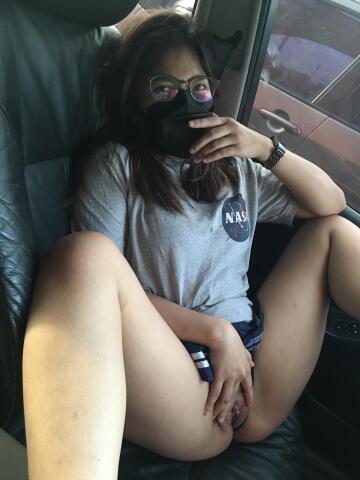 [f] my bff was again the one daring me to masturbate in the parking lot with cars all around us!