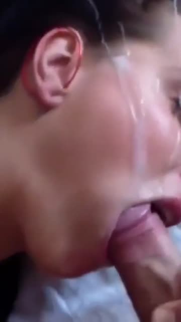 ropes of cum on her face