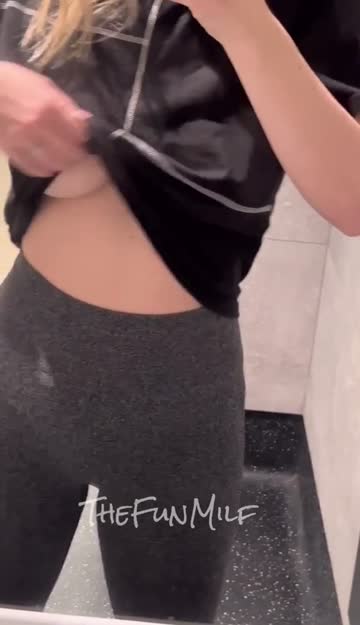 i’m known as the mom at the gym who doesn’t wear bras! [gif]