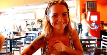 flashing nice boobs in public