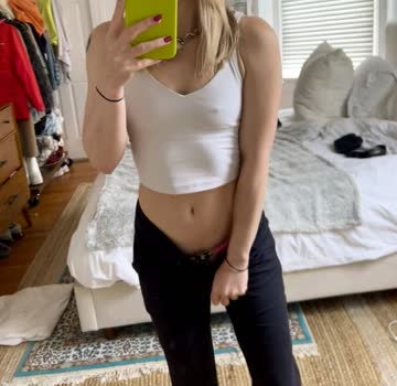 bunny had to wear her belt to the farmer's market with her friend