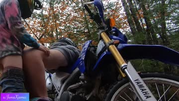 my brother took me for a ride on his bike so i let him use me to cum… 😌