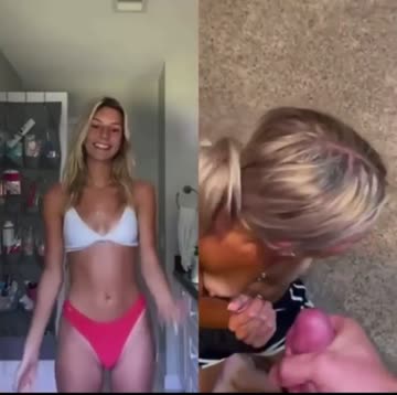 hot tiktoker takes facial like a good little slut