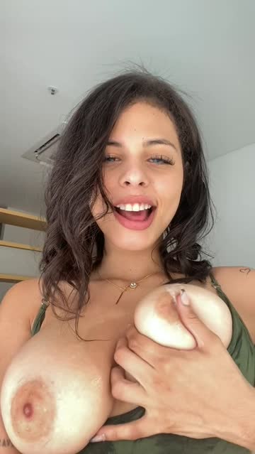 let me massage your cock with my boobs