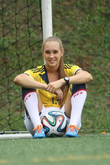colombian football player nicole regnier