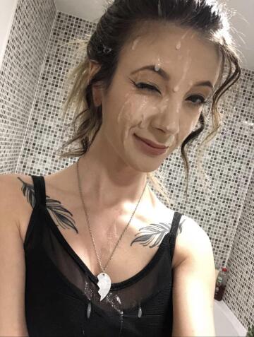 all over my new posh dress