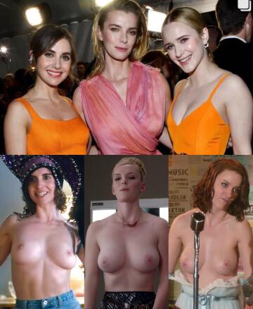 alison brie, betty gilpin and rachel brosnahan