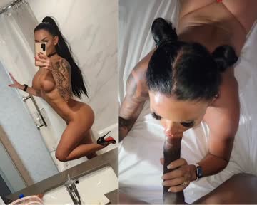 sending my husband videos getting this massive bbc bull ready to stretch me out all night