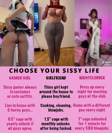 choose your sissy life