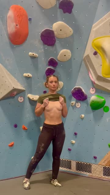 flashing my little boulders at the climbing gym