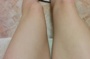 she takes off her panties and masturbates