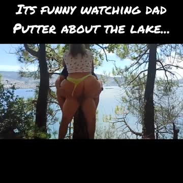 at the lake dad rides his boat... mom rides my cock