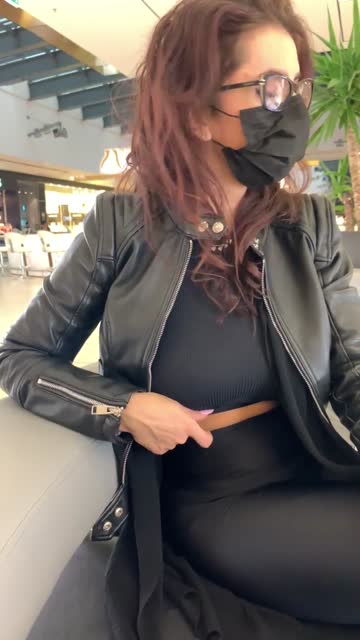 flashing at the mall