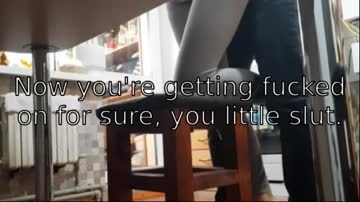 mom knew you were hiding under the table and she still let your bully do it