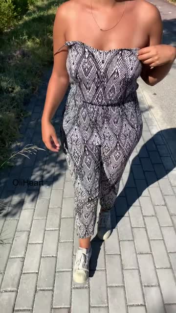 lovely day to flash my boobs outside