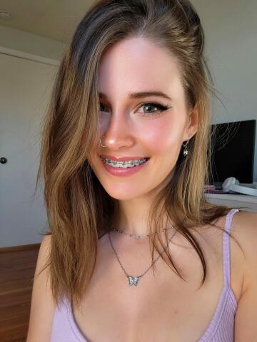 halfway through having braces!