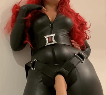 ever dreamt of black widow wearing a strap on?