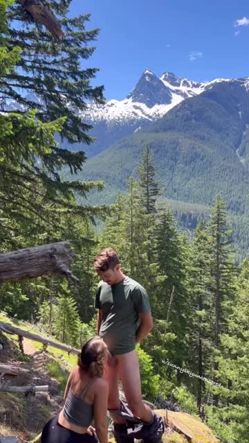 sucking dick right off the trail in cascades national park