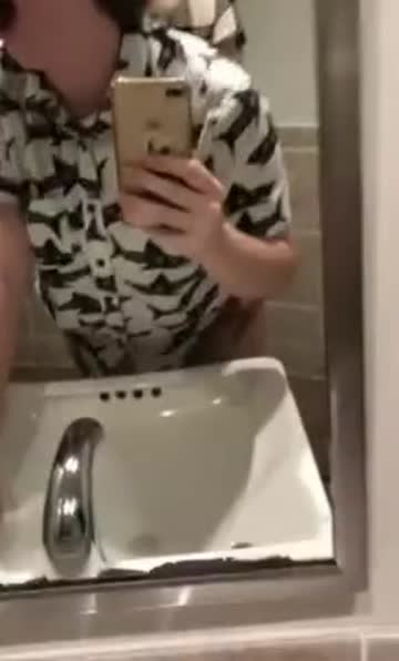 self shot shemale fucks bf in bathroom