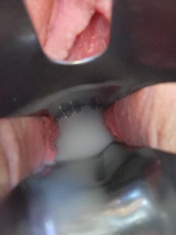 lube-creampie filling my opened up hole (ftm)