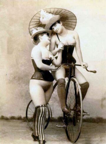 sir, upon a recent visit, cousins edith and madeleine did marvel at my modern bicycle.i did offer them a trial, but they feared their bustle skirts and fine french lace would become soiled with road dirt .i was quick to offer a solution to this problem, which the ladies found most agreeable