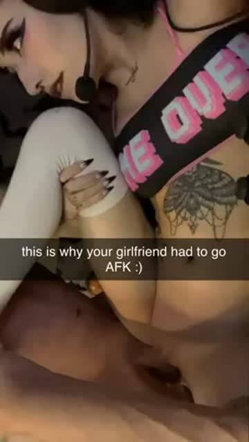 why do you think your gamer girlfriend takes so many 'breaks' whenever she's gaming with you?