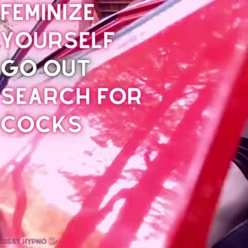 feminize - go out - search for cocks - repeat every day