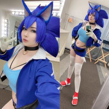 my sonic the hedgehog cosplay!! 💙🦔💨