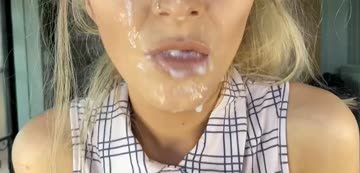 i love getting my face covered in cum