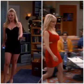 kaley cuoco or melissa rauch who did it better (they need breeding and it looks like they wanted it)